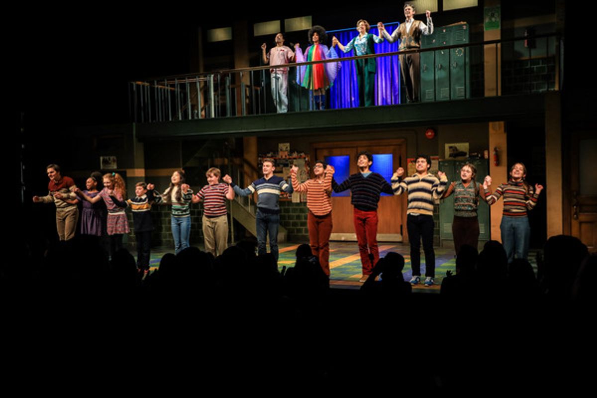 The company at Photos: Go Inside Opening Night of TREVOR: THE MUSICAL