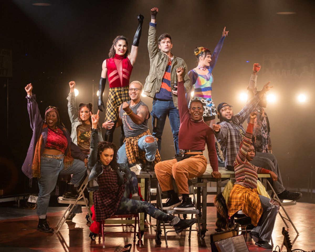 The cast at Photos: First Look at RENT at Signature Theatre