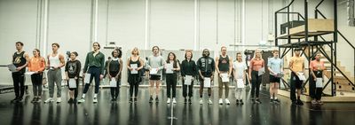 The cast  Photo