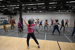 ANNIE LIVE! -- "Dance Rehearsal" -- Pictured: (l-r) Andrea McArdle visits with "young Annies" at the National Dance Institute at the Center for Learning & the Arts in New York City on Saturday November 13, 2021 -- (Photo by: Bryan Bedder/NBC) @ BroadwayWorld ANNIE LIVE! -- "Dance Rehearsal" -- Pictured: (l-r) Andrea McArdle visits with "young Photo