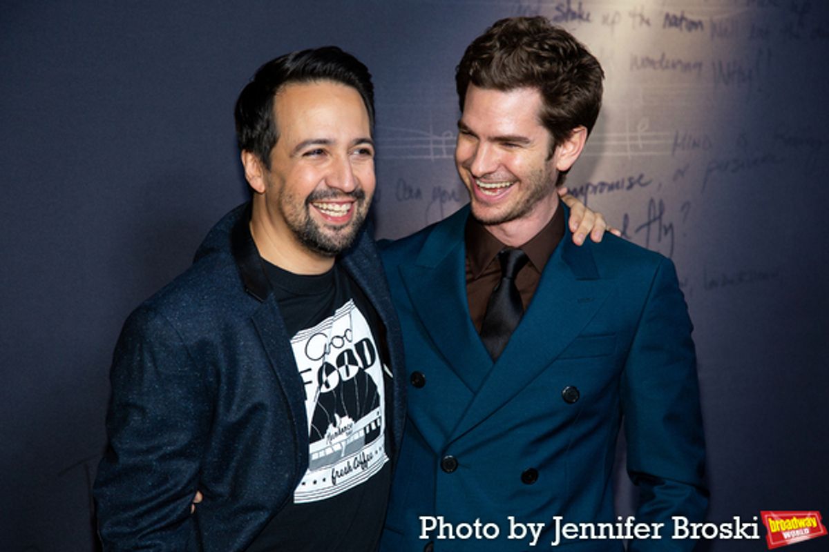 Lin-Manuel Miranda, Andrew Garfield at 