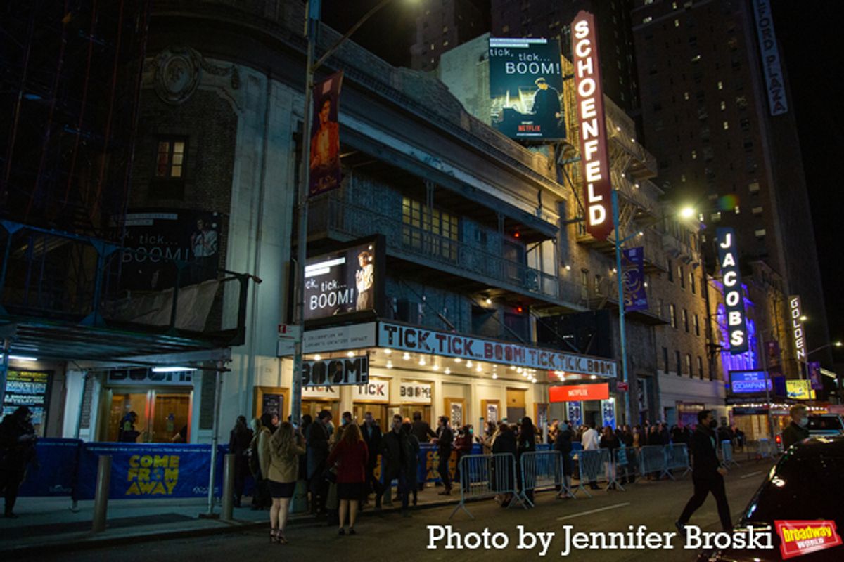 TICK, TICK...BOOM! Marquee at Photos: TICK, TICK... BOOM! Has its Official New York Premiere