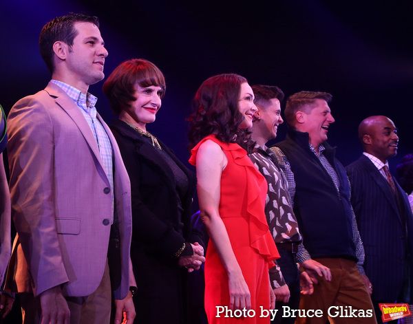 Etai Benson, Patti LuPone, Katrina Lenk, Matt Doyle,Christopher Sieber and Terence Ar Photo