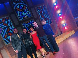 Austin Nelson Jr., Yasir Muhammad, Aalon Smith, Ed Kross, Jane Brewer. Photo