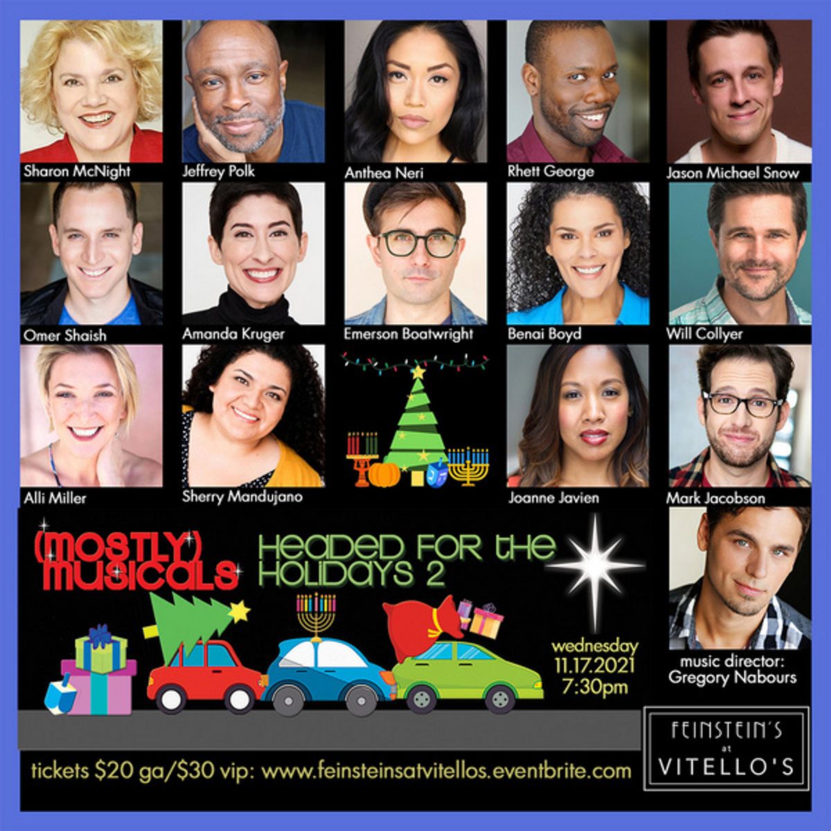 The cast of (mostly)musicals 38th edition, HEADED for the HOLIDAYS! at Photos: (mostly)musicals In Rehearsal For HEADED FOR THE HOLIDAYS