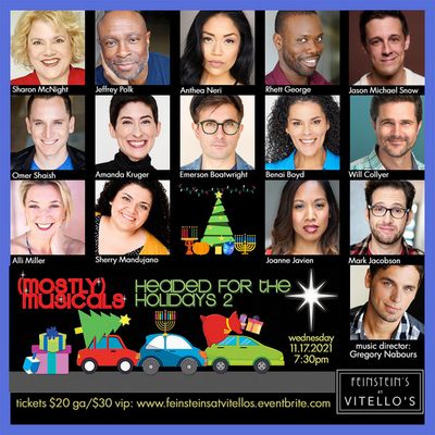 The cast of (mostly)musicals 38th edition, HEADED for the HOLIDAYS! Photo