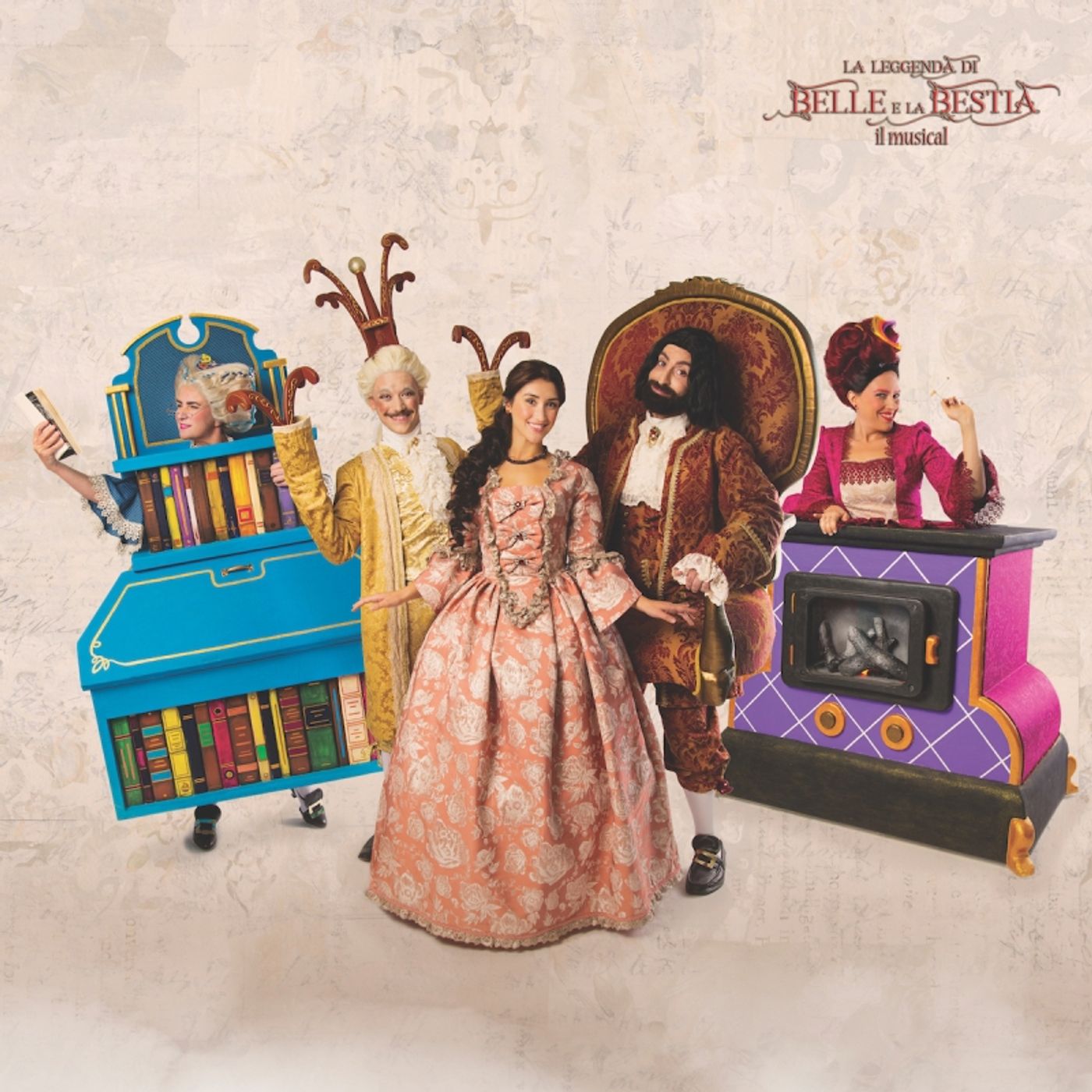 i personaggi de la leggenda di belle e la bestia 