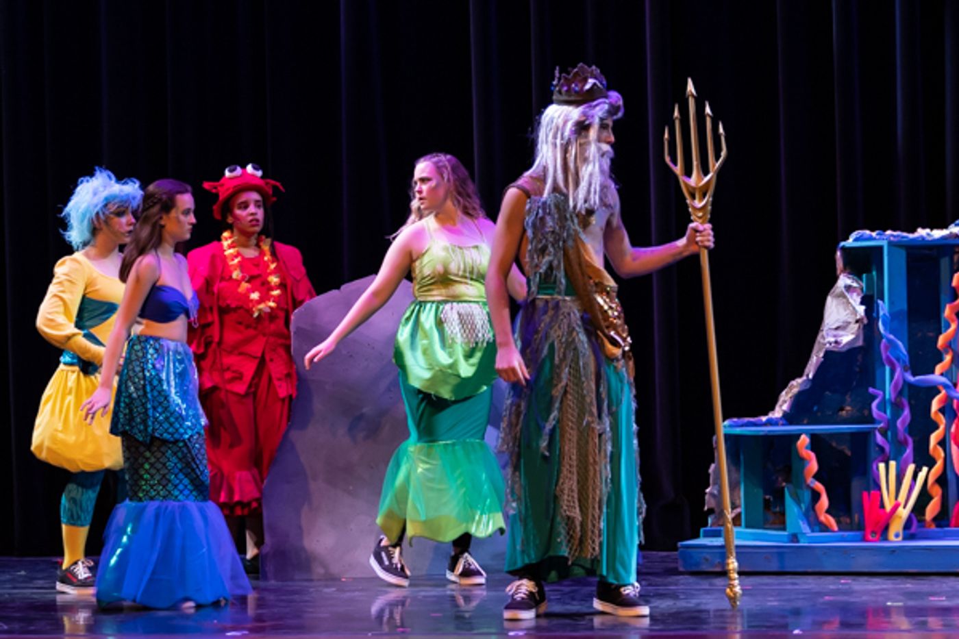 Photos: First look at The New Albany High School Theatre Department's DISNEY's THE LITTLE MERMAID Photos: First look at The New Albany High School Theatre Department's DISNEY's THE LITTLE MERMAID Image