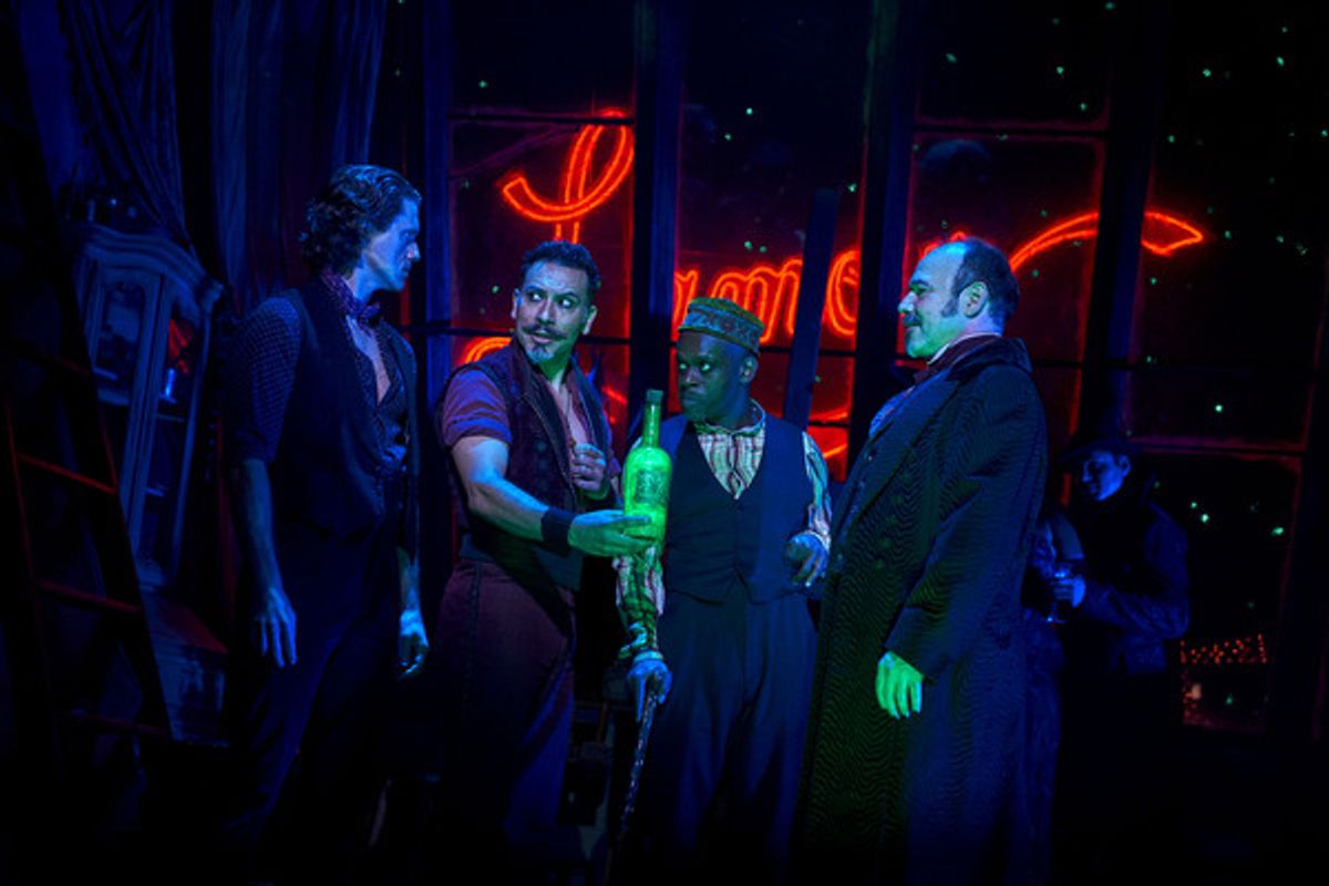 Aaron Tveit, Ricky Rojas, Sahr Ngaujah, Danny Burstein    at 