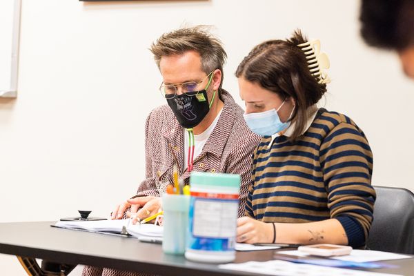 Justin Tranter and Caroline Pennell Photo