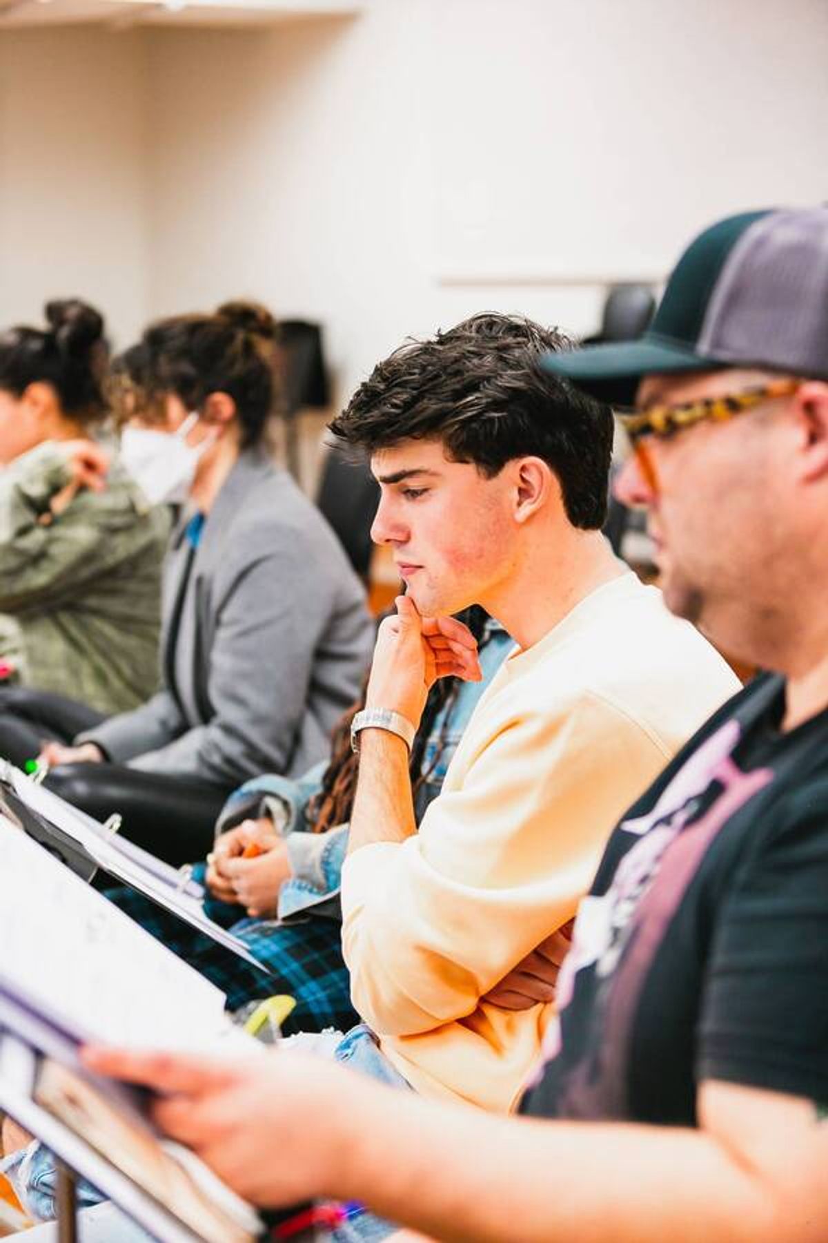 Idina Menzel, Michael Williams, and Josh Lamon at 