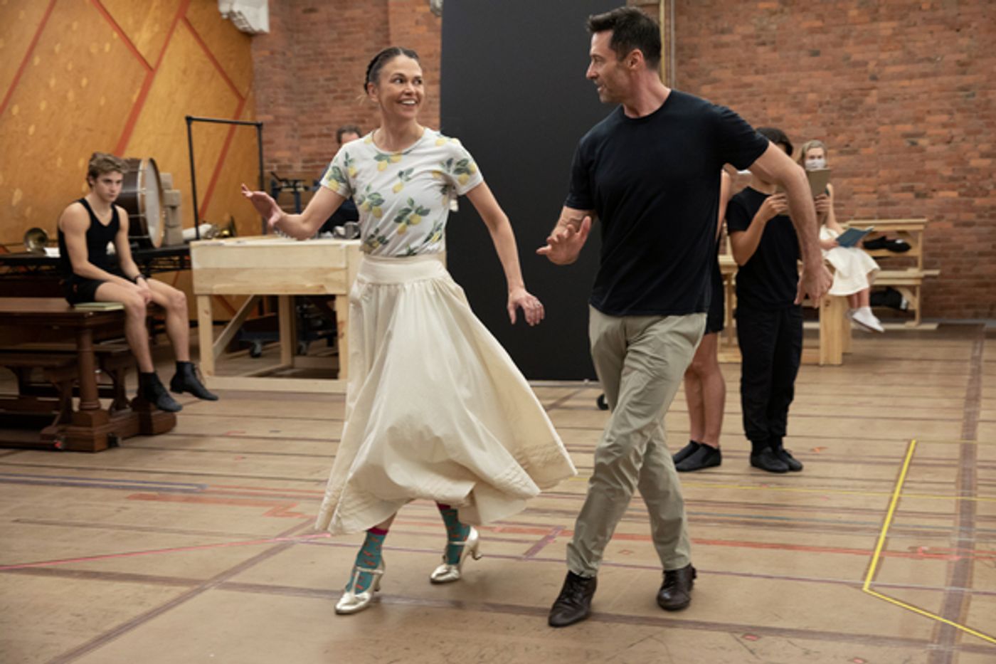 Photos: See Hugh Jackman & Sutton Foster in Rehearsals for THE MUSIC MAN Photos: See Hugh Jackman & Sutton Foster in Rehearsals for THE MUSIC MAN Image