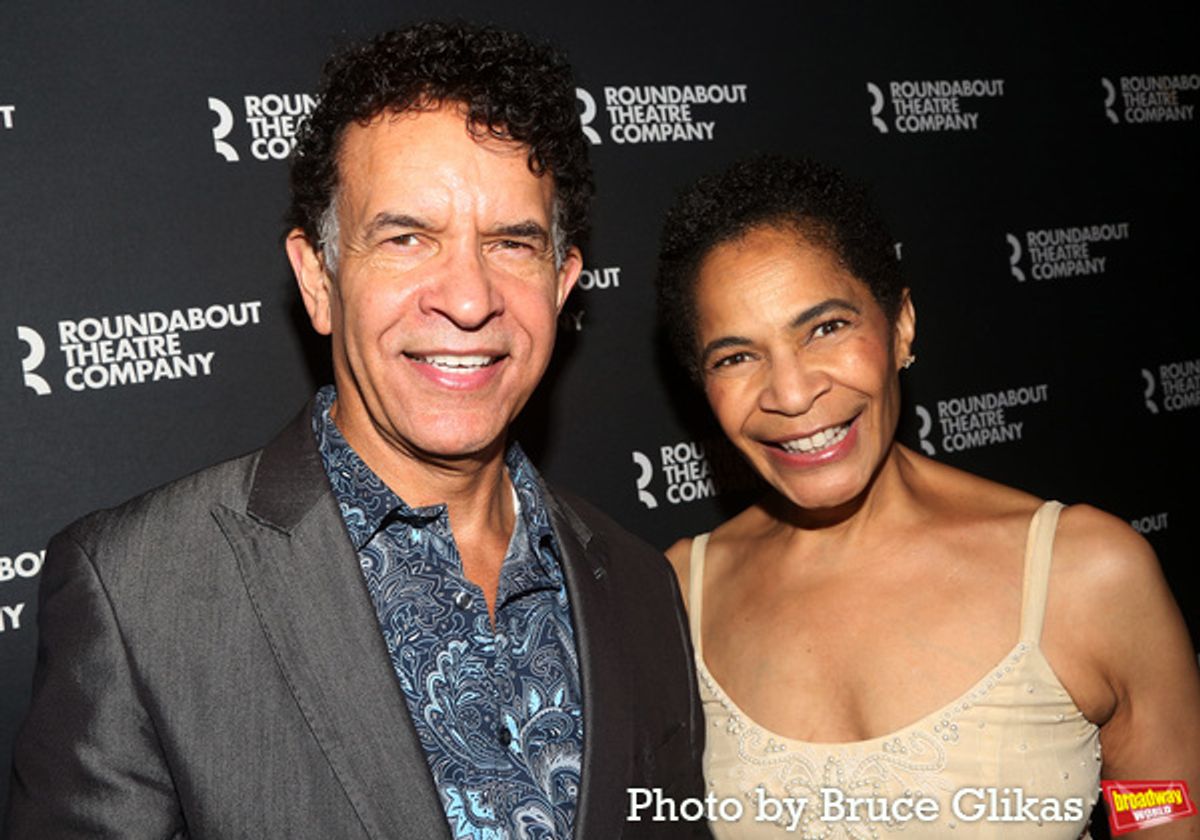 Brian Stokes Mitchell and Allyson Tucker Mitchell at 