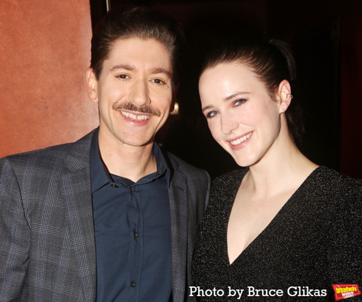 Michael Zegen and Rachel Brosnahan at 