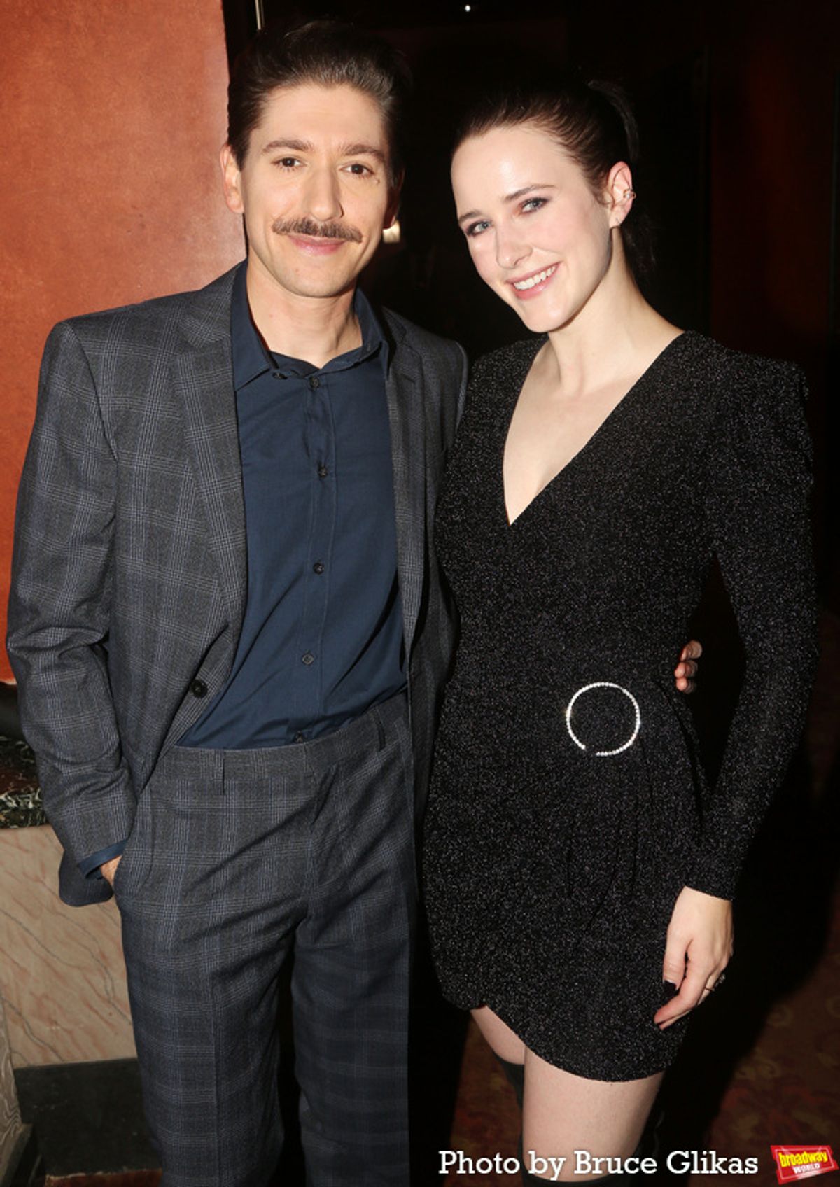 Michael Zegen and Rachel Brosnahan at 