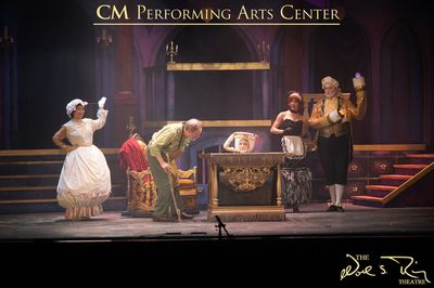 Mrs. Potts (Jannet Kim), Maurice (Jonathan Geffner), Chip (Kendyl Thakral), Babette ( Photo