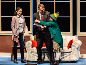 Shana Eisenberg as Emily Hobbs, Sayer Keeley as Buddy and Brent Teclaw as Walter in S Photo