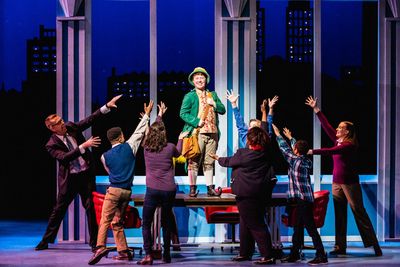 Sayer Keeley as Buddy & the cast of Stages Theatre Company''s Elf the Musical, Jr. (N Photo