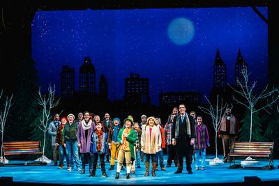 Sayer Keeley as Buddy & the cast of Stages Theatre Company''s Elf the Musical, Jr. (N Photo