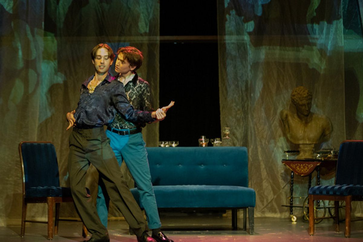 Diego Blanc Zoco (Gwyn) and Stephen Solomon (Jack).    Photo by Adam Smith Jr. at 