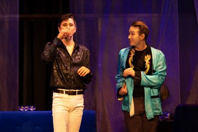 Ryan Knight (Algy) and Jackson Cline (Lane).    Photo by Adam Smith Jr. Photo