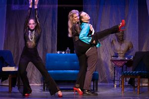 Emma Green (Dancer 2), Chandler Corley-Essex (Dancer 1) and Jackson Cline (Lane).     Photo