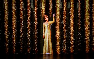 A dress rehearsal for the Whitney Houston hologram tour, which opens tonight at City  Photo