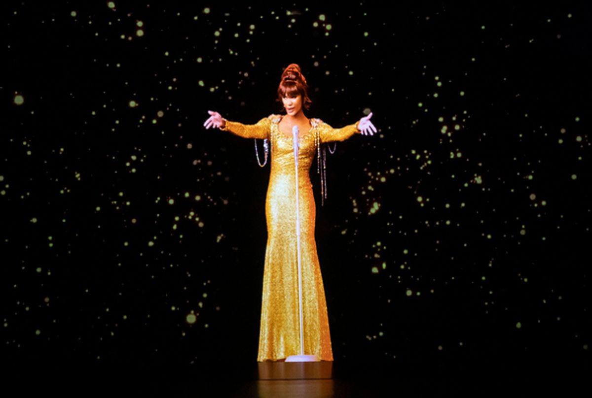 A dress rehearsal for the Whitney Houston hologram tour, which opens tonight at City Hall in Sheffield, before embarking on a international tour. at 
