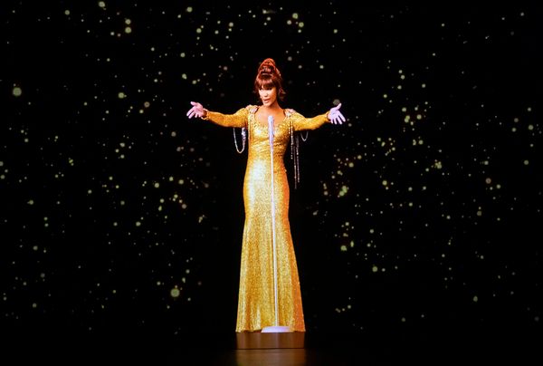 A dress rehearsal for the Whitney Houston hologram tour, which opens tonight at City  Photo