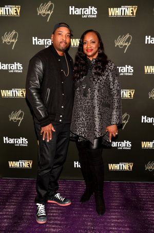 LAS VEGAS, NEVADA - NOVEMBER 14: An Evening With Whitney: The Whitney Houston Hologram Concert show director Keith Harris and Pat Houston arrive at An Evening With Whitney: The Whitney Houston Hologram Concert at Harrah's Las Vegas on November 14, 2021 in Las Vegas, Nevada. (Photo by Denise Truscello/Getty Images for An Evening with Whitney) @ BroadwayWorld LAS VEGAS, NEVADA - NOVEMBER 14: An Evening With Whitney: The Whitney Houston Hologra Photo