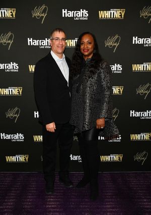 LAS VEGAS, NEVADA - NOVEMBER 14: President and CEO of Primary Wave Music Larry Mestel and Pat Houston attend An Evening With Whitney: The Whitney Houston Hologram Concert at Harrah's Las Vegas on November 14, 2021 in Las Vegas, Nevada. (Photo by Denise Truscello/Getty Images for An Evening with Whitney) @ BroadwayWorld LAS VEGAS, NEVADA - NOVEMBER 14: President and CEO of Primary Wave Music Larry Mestel Photo