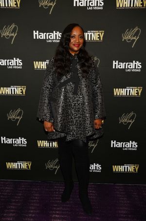 LAS VEGAS, NEVADA - NOVEMBER 14: Pat Houston arrives at An Evening With Whitney: The Whitney Houston Hologram Concert at Harrah's Las Vegas on November 14, 2021 in Las Vegas, Nevada. (Photo by Denise Truscello/Getty Images for An Evening with Whitney) @ BroadwayWorld LAS VEGAS, NEVADA - NOVEMBER 14: Pat Houston arrives at An Evening With Whitney: The Photo
