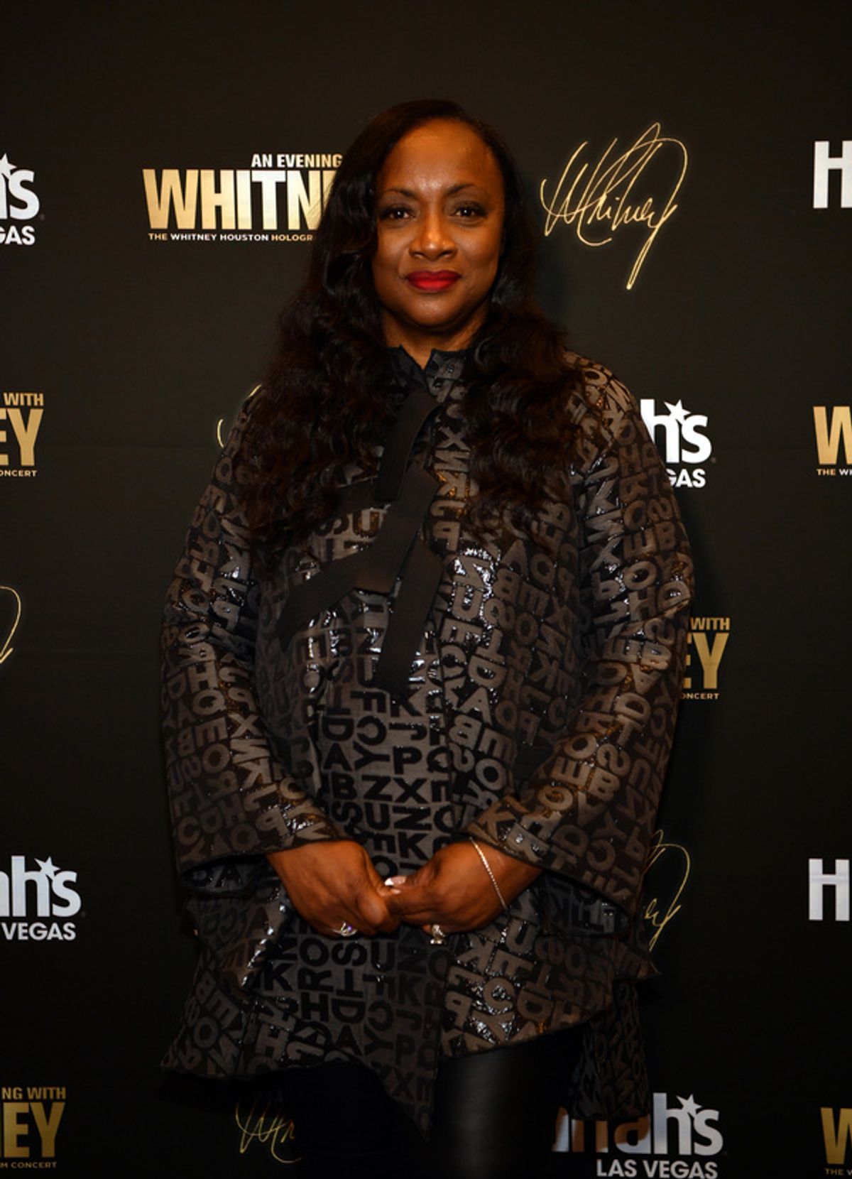 LAS VEGAS, NEVADA - NOVEMBER 14: Pat Houston arrives at An Evening With Whitney: The Whitney Houston Hologram Concert at Harrah's Las Vegas on November 14, 2021 in Las Vegas, Nevada. (Photo by Denise Truscello/Getty Images for An Evening with Whitney) at 