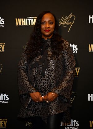 LAS VEGAS, NEVADA - NOVEMBER 14: Pat Houston arrives at An Evening With Whitney: The Whitney Houston Hologram Concert at Harrah's Las Vegas on November 14, 2021 in Las Vegas, Nevada. (Photo by Denise Truscello/Getty Images for An Evening with Whitney) @ BroadwayWorld LAS VEGAS, NEVADA - NOVEMBER 14: Pat Houston arrives at An Evening With Whitney: The Photo