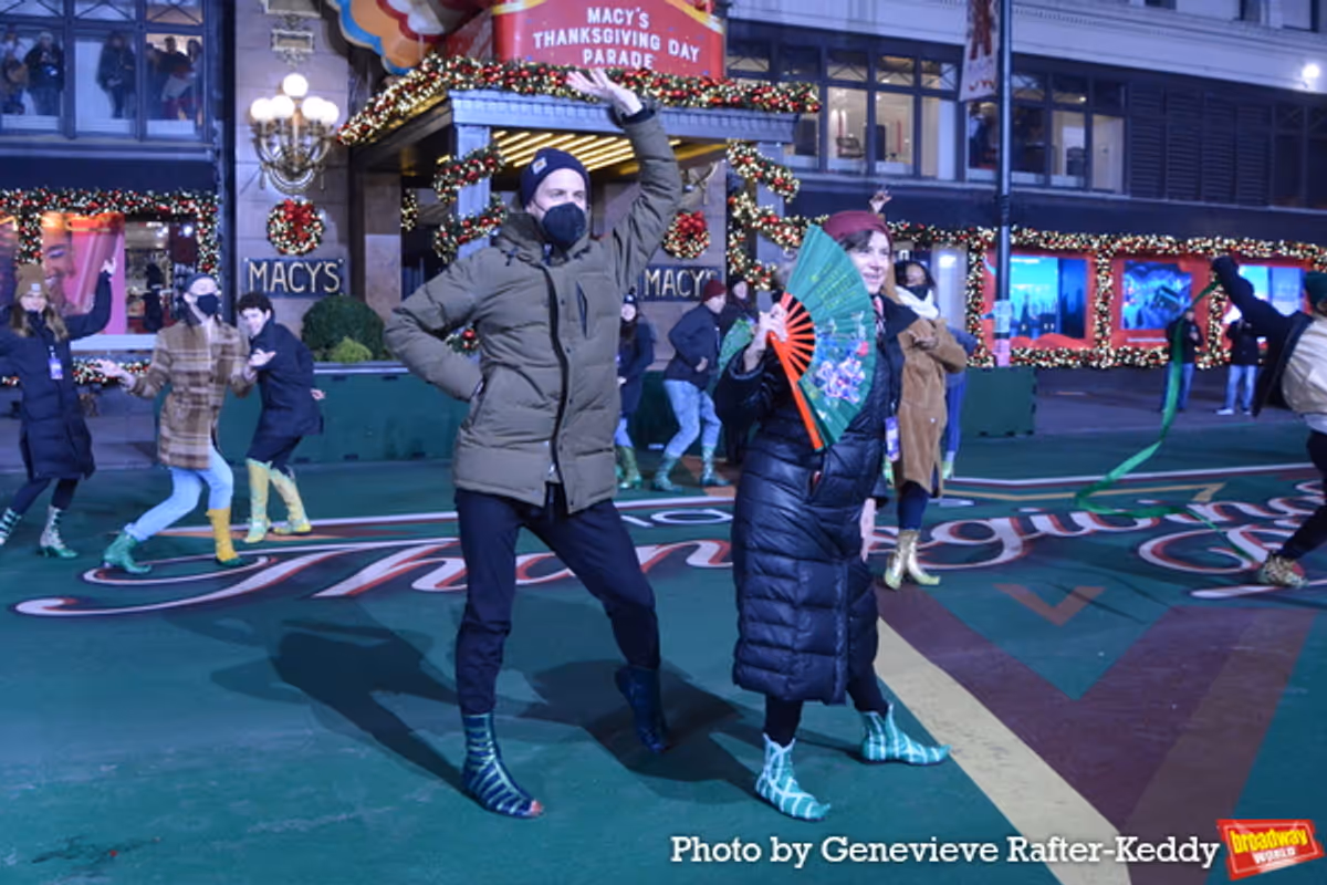 The Cast of Wicked at Photos: Cast of WICKED, SIX, and More Rehearse For the Macy's Thanksgiving Day Parade