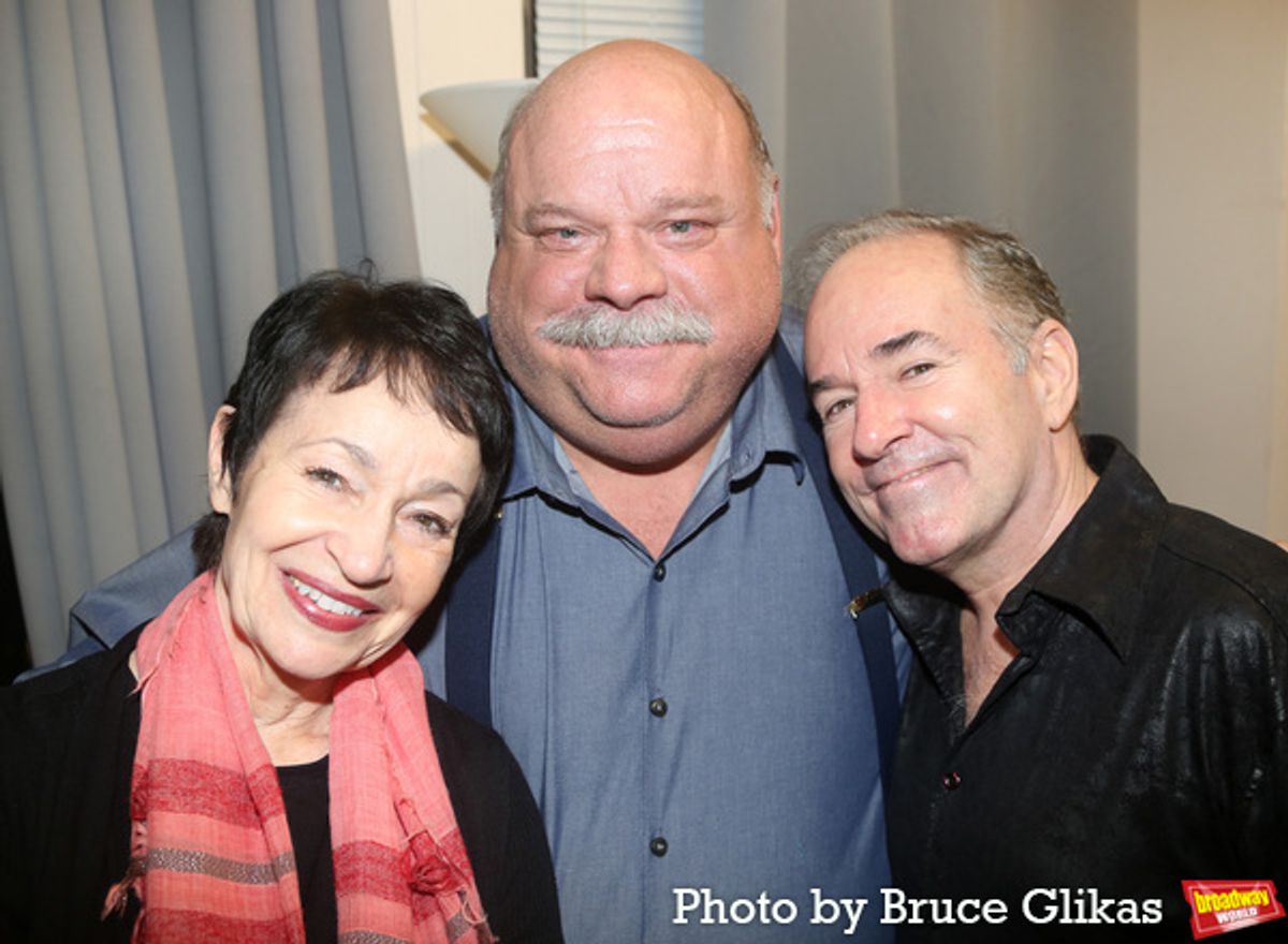 Lynn Ahrens, Kevin Chamberlin and Stephen Flaherty at 