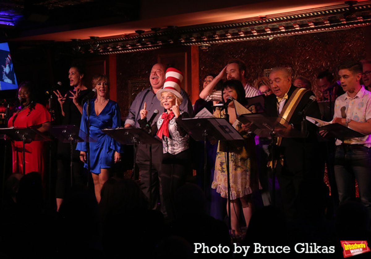 Kevin Chamberlin, Cathy Rigby and the cast at 