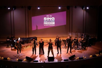 The cast of Sing Out For Freedom  Photo