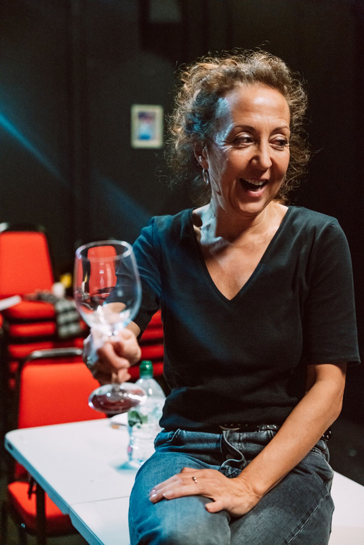 Clare Bloomer at Photos: Inside Rehearsal For 12 ROUND FOR CHRISTMAS at the Hope Theatre