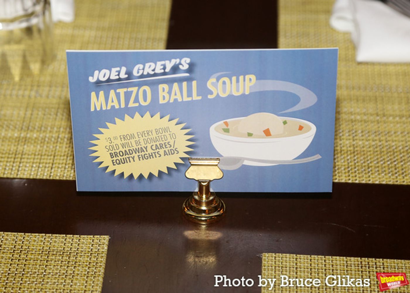 Photos: Brooklyn Diner Honors Joel Grey with Re-Named Matzo Ball Soup to Benefit BC/EFA Photos: Brooklyn Diner Honors Joel Grey with Re-Named Matzo Ball Soup to Benefit BC/EFA Image