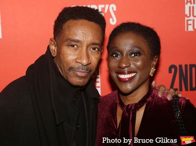 Charles Randolph-Wright and Second Stage Theater Executive Director Khady Kamara Photo