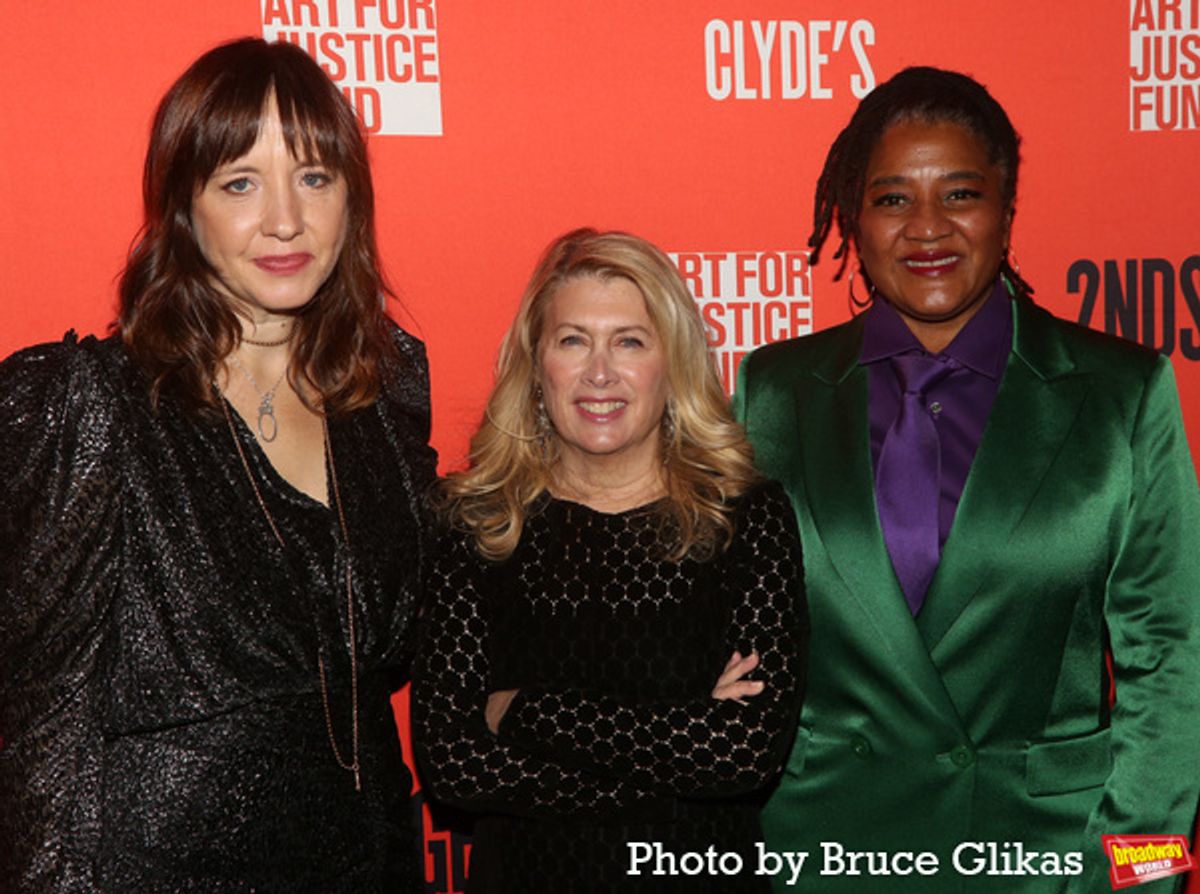 Director Kate Whoriskey, Second Stage Artistic Director Carole Rothman and Playwright Lynn Nottage at 