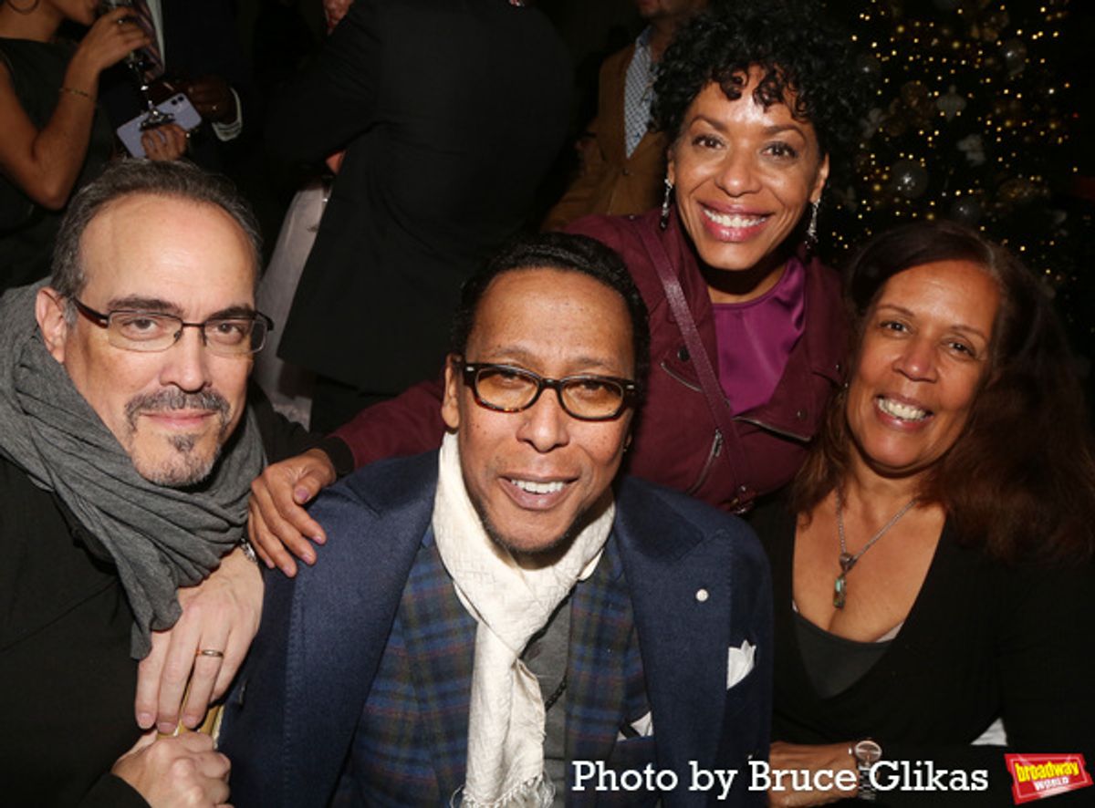 David Zayas, Ron Cephas Jones, Liza Colón-Zayas and guest at 