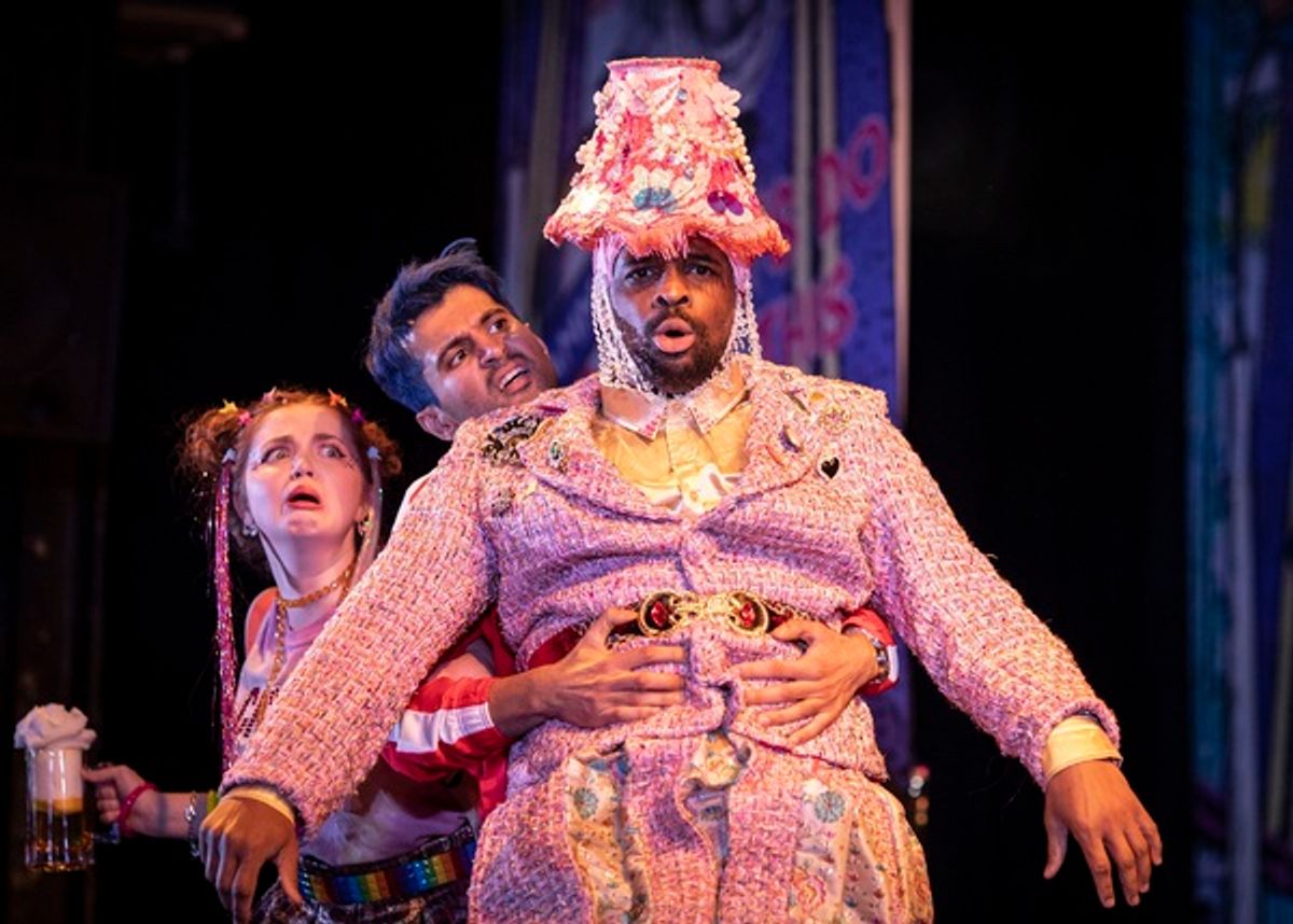 Gracie McGonigal, Qasim Mahmood, Stephan Boyce at Photos: First Look at the Lyric Hammersmith Theatre's Pantomime ALADDIN