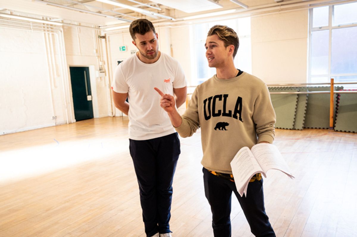 AJ and Curtis Pritchard at Photos: Inside Rehearsal For CINDERELLA Pantomime at the Wolverhampton Grand Theatre