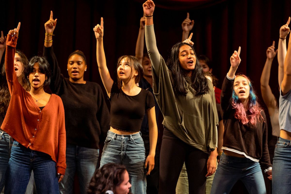 Members of the Boston Children’s Chorus at Photos: Check Out New Images of Idina Menzel, YDE & More in Rehearsals for WILD: A Musical Becoming