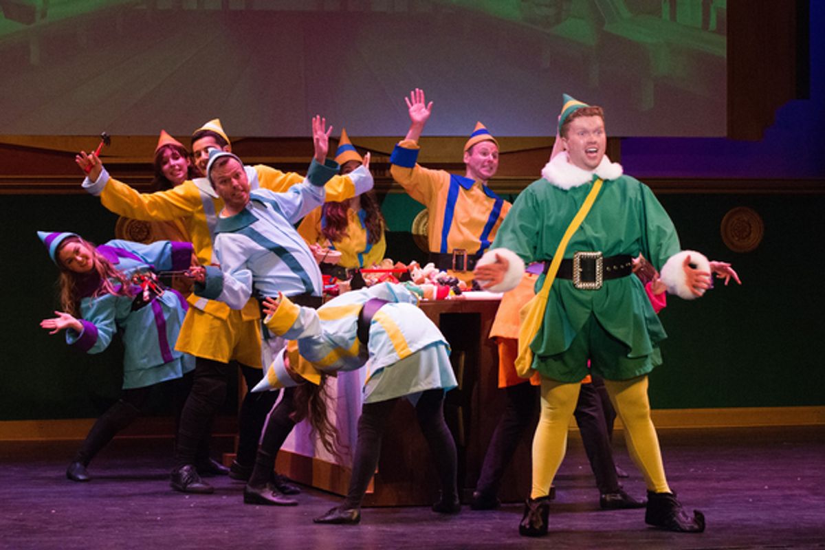 Eddie Itte and the Company of ELF at Photos: First Look at ELF THE MUSICAL at The Algonquin