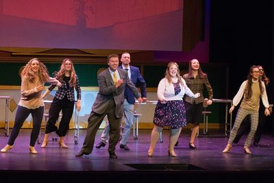 Eddie Itte , Lindsey Monaco and the Company of ELF Photo