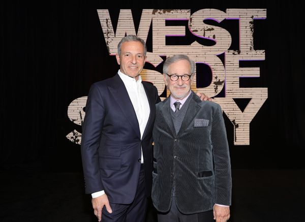 NEW YORK, NEW YORK - NOVEMBER 29: Bob Iger (L) and Steven Spielberg attend the New Yo Photo