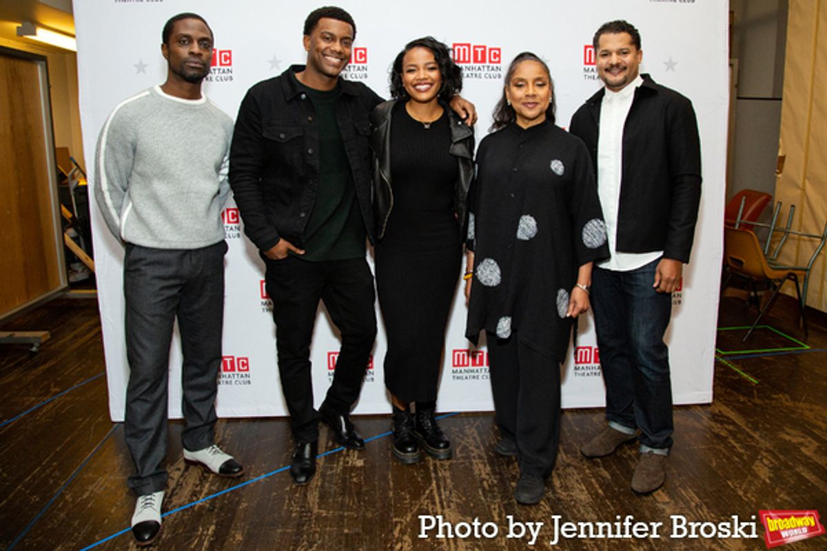 Adesola Osakalumi, Joshua Boone, Chanté Adams, Phylicia Rashad, Brandon J. Dirden at 